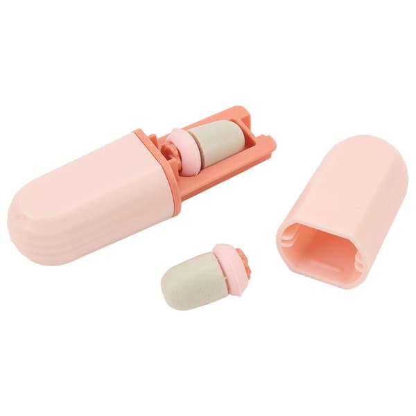 Rosa Silikon Brusreducerande Öronproppar Sömnmask Kombination