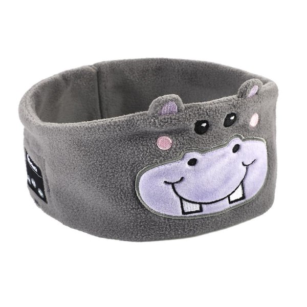 Bluetooth 5.0 Headset Hodeskjerf Barn Cartoon Animal Design Sleep Eye Mask