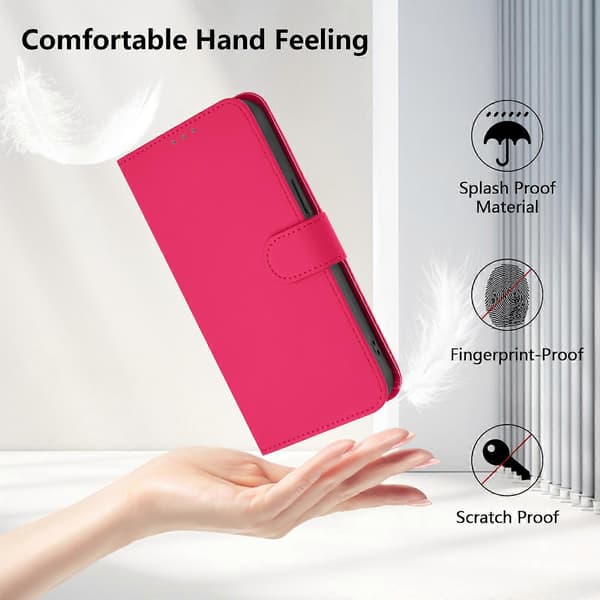 【BQ】PU-læderetui til Samsung Galaxy A33 5G Rose Red