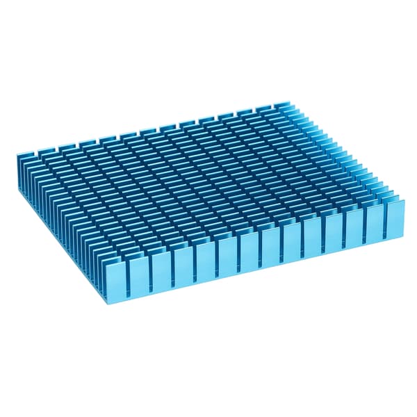 Køleplade Aluminium Køler Køleplade Radiator 150x120x20mm til CPU Forstærker PCB Sort