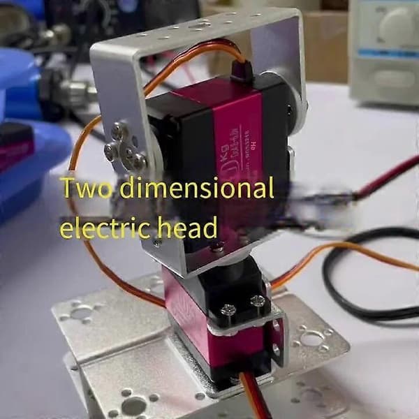【BQ】DIY 2 DOF roterbar robotarmbaseplatform 20 kg digital servo Raspberry Pi eller MG996 programmerbart legetøj robot til Arduino Kit 2