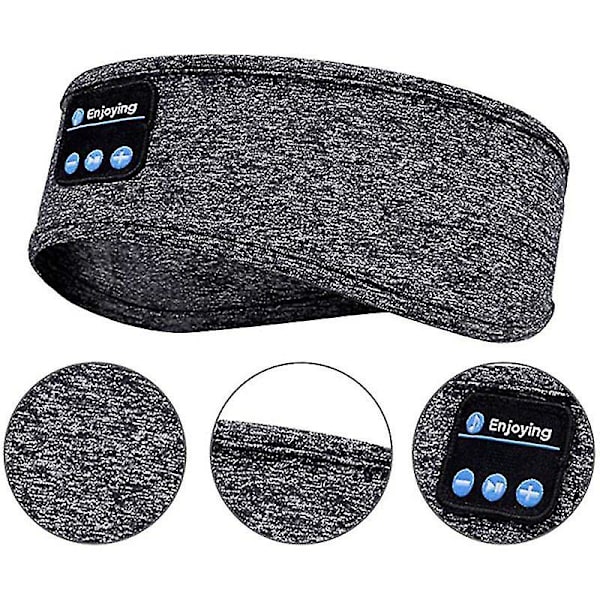 Sleep Hodetelefoner Bluetooth Sports Hodebånd Hodetelefoner Med Ultra-tynne Hd stereohøyttalere Grey