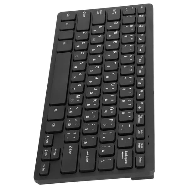UltraTynn Mini Robust Ledningsbasert 78-Tasters Mekanisk Tastatur for PC Bærbare Datamaskiner (Russisk)