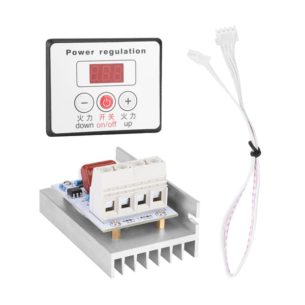 10000W SCR Digital Spänningsregulator Hastighetskontroll Dimmer Termostat AC 220V