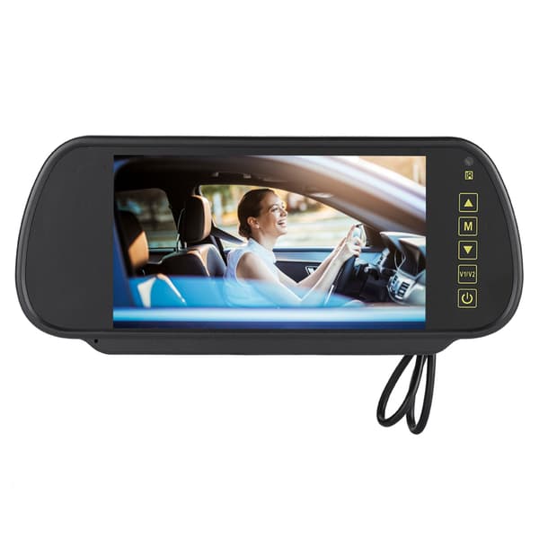 7\" LCD-skjerm Bakspeilmonitor for rygging