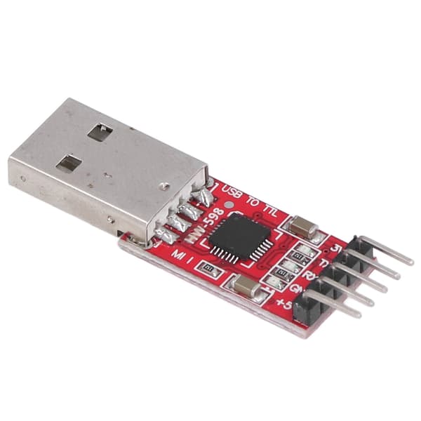 USB til TTL Modul Seriell Konverter Adapter STC Nedlaster Hannhode med Jumperledning