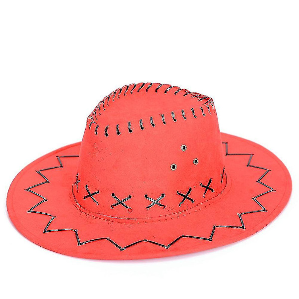 Western Cowboyhatt för pojkar för barn red