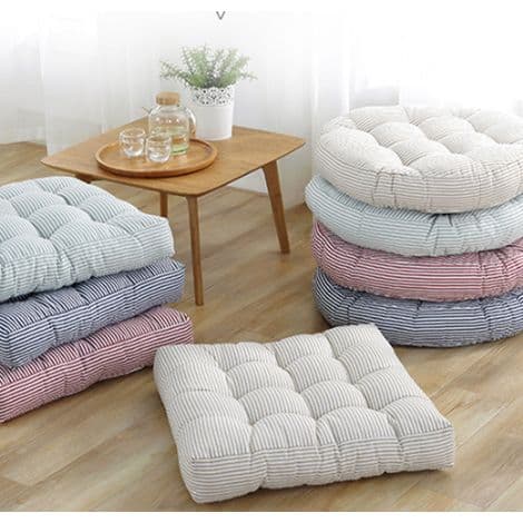 Gulvputepute Tatamipute - For Sofa, Seng, Gulv, Meditasjon, Lesing - 76 x 8 cm - Bomullslin