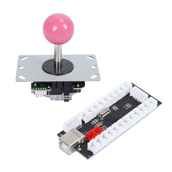 30/24 Cassette-knapp 5P Joystick Single Kit Svart USB Core Board Arkad-kit Rosa