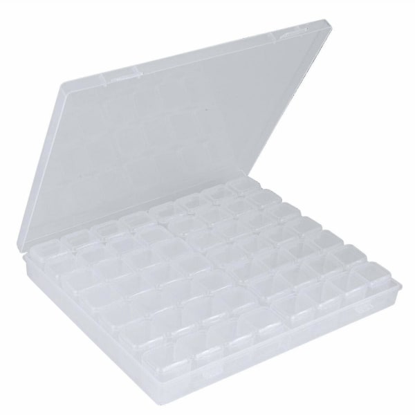 Hhcx-compartments Clear Plastic Storage Box Jewelry Organizer