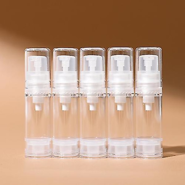 Flytande Foundation reseflaska 5 ml 10 ml 15 ml Mini Cosmetic Foundation Prov ompackningsverktyg Airless pumpflaska Bärbar pump 5mlx5