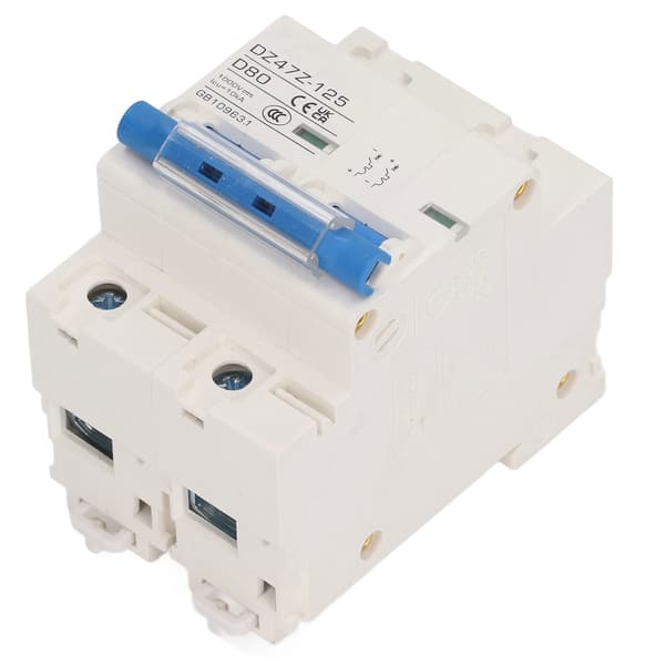 2P Mini Afbryder 10KA Brydeevne Solcelle PV System 80A DC1000V Blå Kontakt