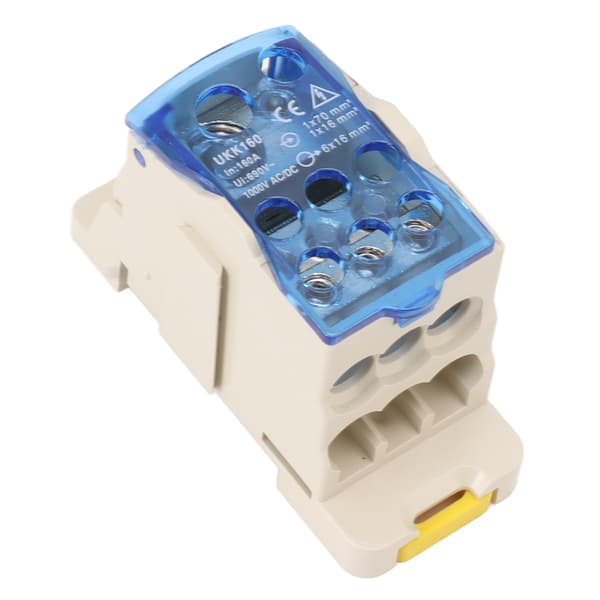 DIN-skena Strömfördelningsbox med Elektrisk Kopplingsplint AC/DC1000V 160A