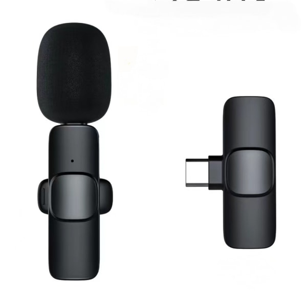 Den nya Trådlösa mikrofoner för Androidtelefon, Mini Professional Wireless Lavaliermikrofon för videoinspelning Podcast sladdlös Lapel Mic
