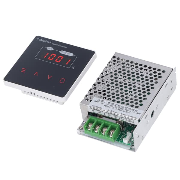 Digital Display Motorhastighedsregulator Aluminiumlegering Dæmpningskontrolkontakt DC 12V‑80V 30A