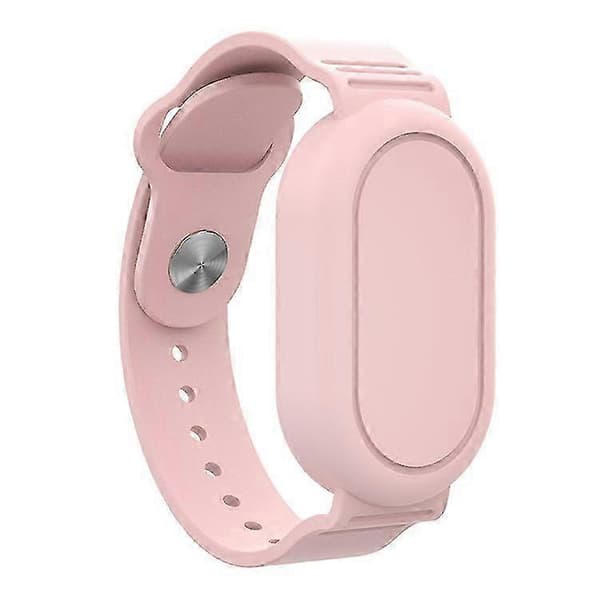 Vandtæt silikonearmbånd til Galaxy SmartTag 2 Bluetooth-tracker med beskyttelsesetui Pink