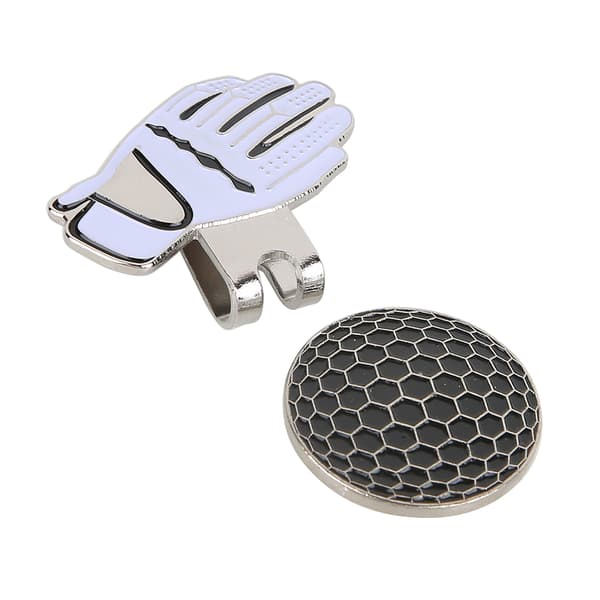 Magnetisk golfputter hovedcover i rustfrit stål, sort og hvid