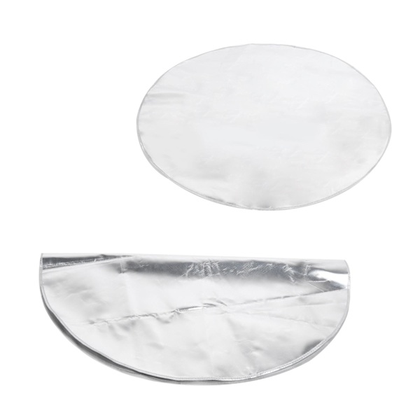 Eldstad Mat Brandsäker Utomhus Grill Däckskydd Pad Silvergrå 60cm