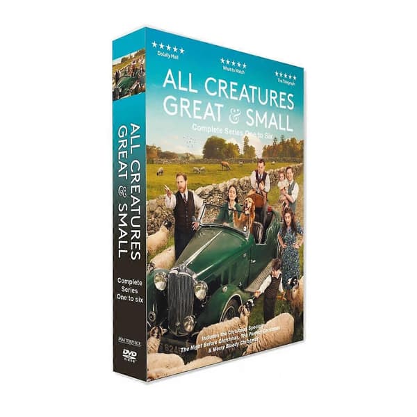 【BQ】Ny boks sæt All Creatures Great and Small Sæson 1-5 DVD 10-disc engelsk version