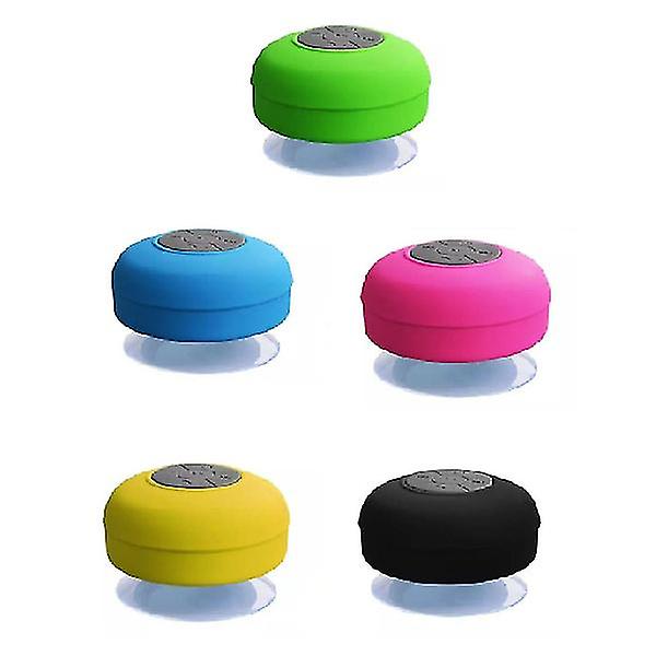 Bærbar vandtæt Bluetooth-højttaler Trådløs håndfri højtaler til brusere Badeværelse Strand Blue