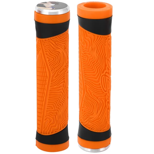 MTB Cykelstyr Silicone Greb Flade Styr Cykel Bar End Propper Greb Dækning Greb Orange