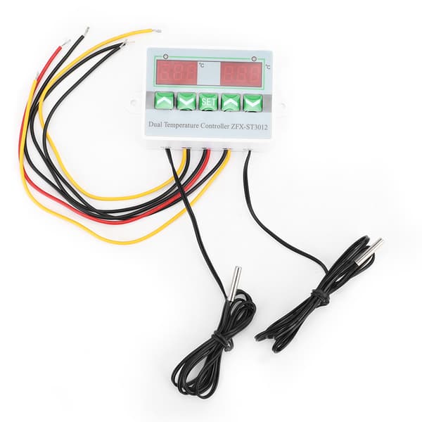 ZFX-ST3012 Intelligent Digital Temperaturregulator Dobbelt Display Elektrisk Mikrocomputer Termostat (24V)