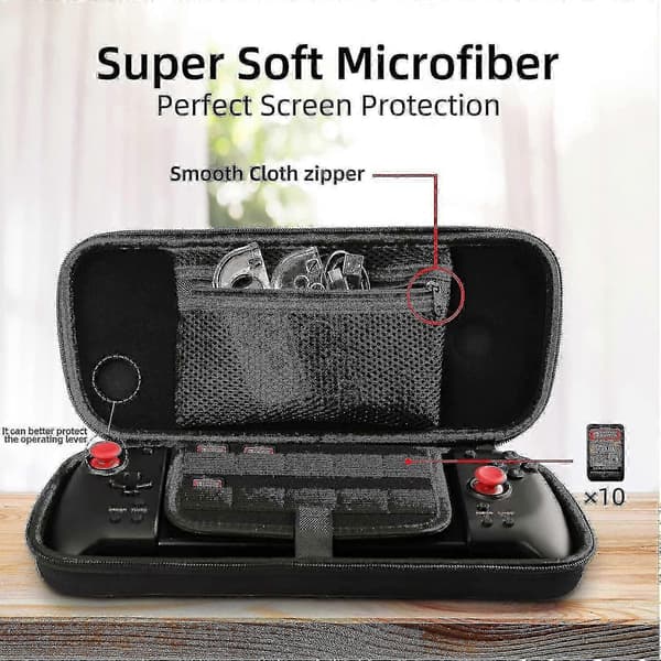Bærbart hårdt etui til Hori Split Pad Pro med 10 spilpladser - JA