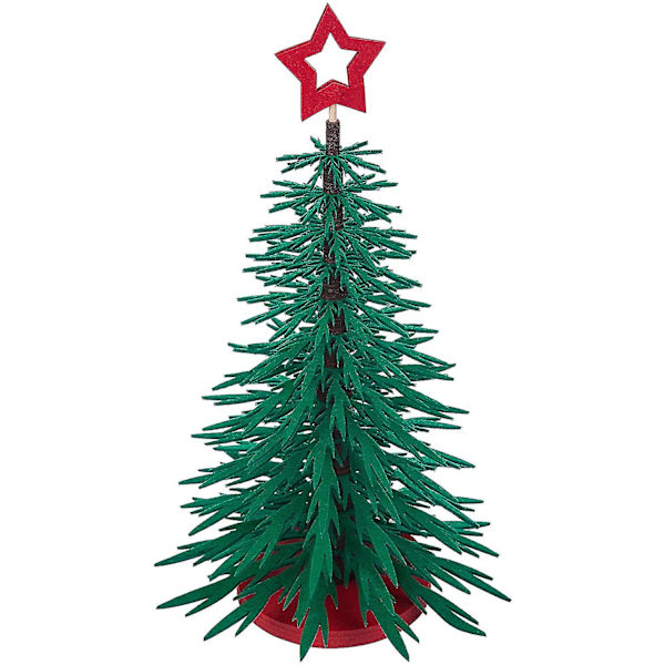 Gør-det-selv filt juletræ til børn Jul Hjemmeværelse Skrivebordsindretning