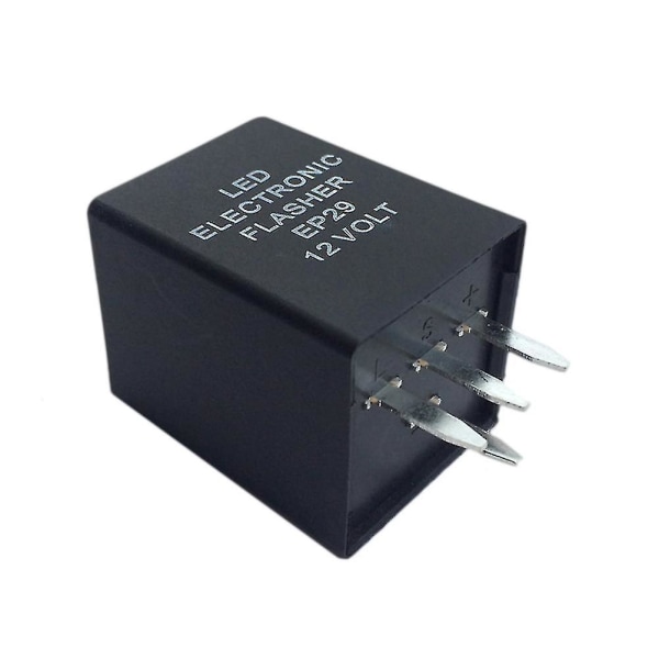 Bil 4-stifter LED-blinkrelä Fix Hyper Flash Blinkers Decoder Equalizer (svart)