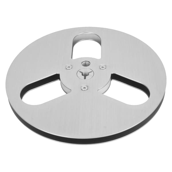 1/4 7 tommer tom båndspole aluminiumslegering vindmodstand 3 huller åben spole lydoptagelsesspole til optagelse til Nab sølv