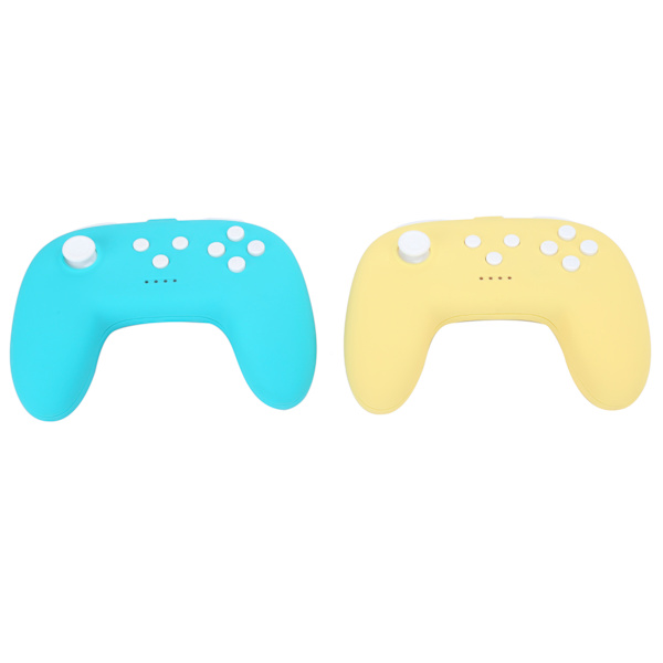Trådløs Bluetooth Gamepad til Switch Pro Mini Grip Håndtag til NS Lite Dobbelt Vibration (Grøn Gul)