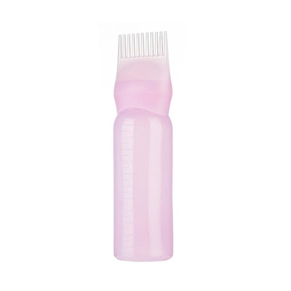 3 stk hårapplikatorflaske, hårfarvekamapplikator Essential hårfarveværktøj Rootkamapplikator hårfarveflaske Pink