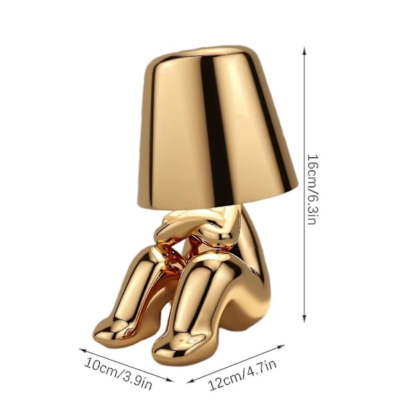En Man Led Bord Touch Dimbar Lamp Bar Gold