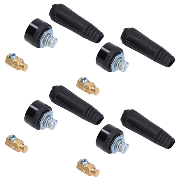 10 Set TIG Svetskabelfäste Panelkontakt Uttag Snabbkoppling Adapter 10-25 EU-stil