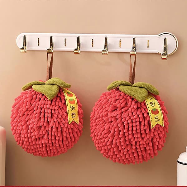 【BQ】Tør Håndbold Chenille Absorberende Håndklæde Hurtigtørrende Blødt Hængbart Håndklæde Hænder Tørrebold til Badeværelse Køkkenindretning style B
