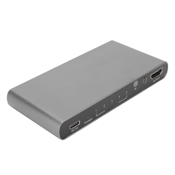 SWH51 5x1 HD Multimedia Interface Switch 4K 60Hz 5 in 1 Out Splitter Stöder 4Kx2K Upplösning med Fjärrkontroll
