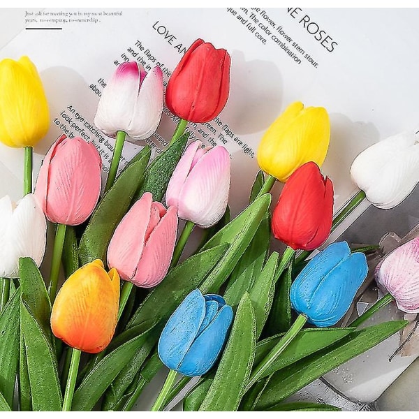 Pu Tulip Simulation Flower Home Decoration I-20pcs