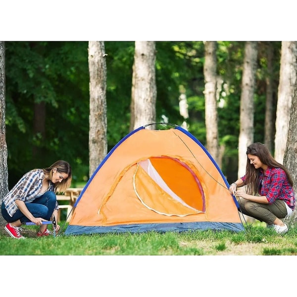 Campinghammer, Multifunktion Outdoor Camping Mallet Aluminium Telt Hammer Sort blue