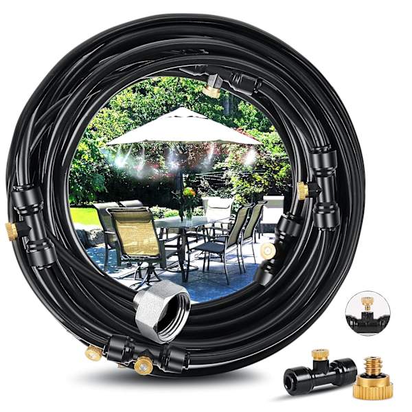 9M misting System, for hageparasoll trampoline drivhus svømmebasseng