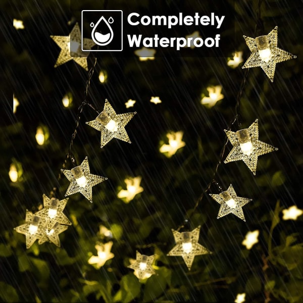 Solar Star String Lights Led, Solar Powered Twinkle Lights, Lights for Outdoor 3,5m 3.5m