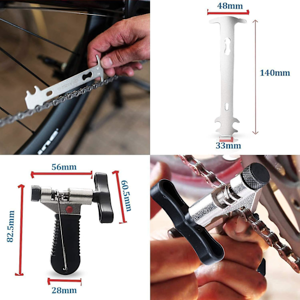 Cykellänktång + Cykelkedjedelare + Cykelkedjekontroll för cykel
