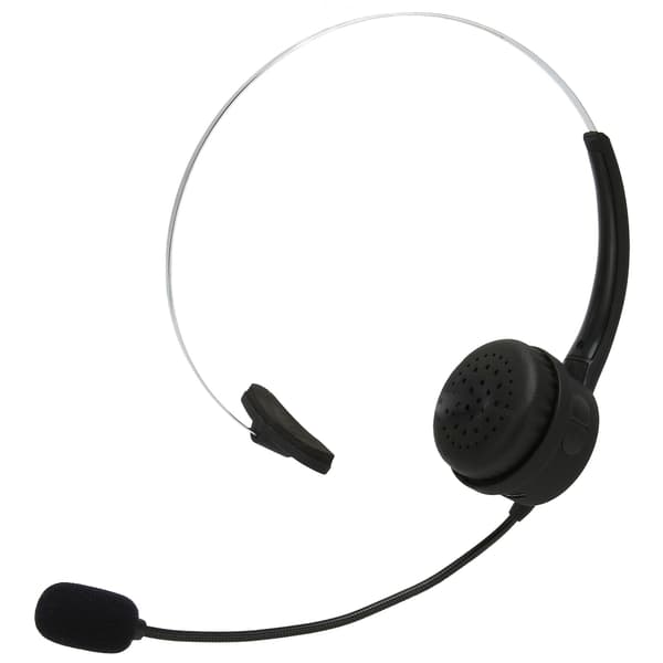 Bluetooth Telefon Headset Monaural Støyreduserende Volumjusterbart Business Headset med Mikrofon Ladestasjon