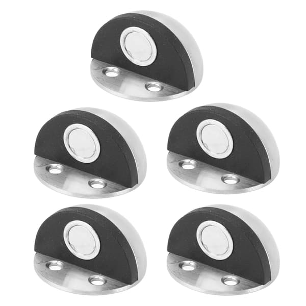 5 Sett Dørstopper Rustfritt Stål Gummi Dørstopp Holder Catch for Soverom Bad