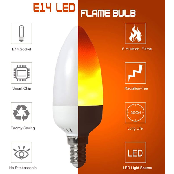 Den nya Set med 4 LED-lampor E14 2 W 25 lm 28 x 2835 SMD AC 85 265 V