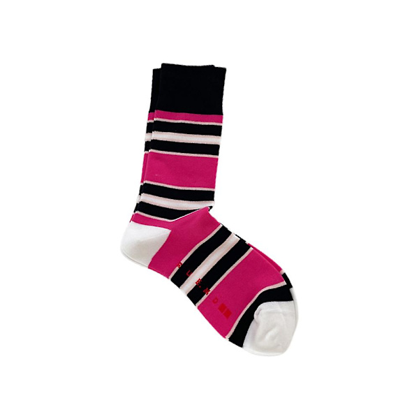 Men Thermal Winter Warm Moisture Wicking Cushion Boot Socks-splicing Strips Of Plum White