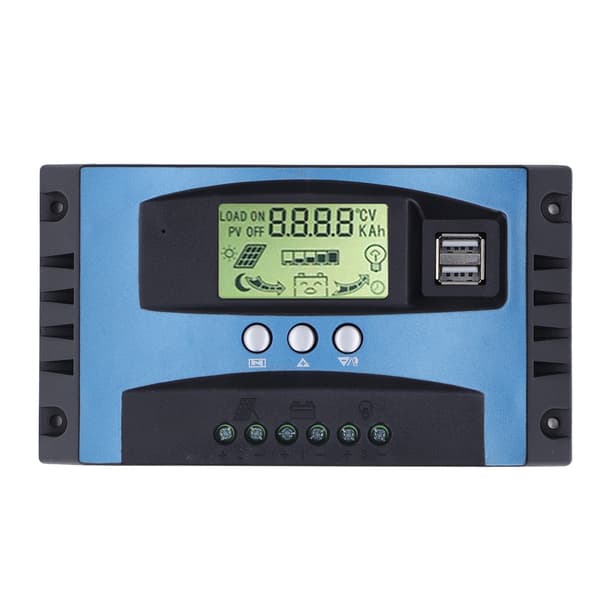 MPPT Solcelleladeregulator 3-fase 12V 24V 60A Batteriregulator Solcellepanelbeskyttelse