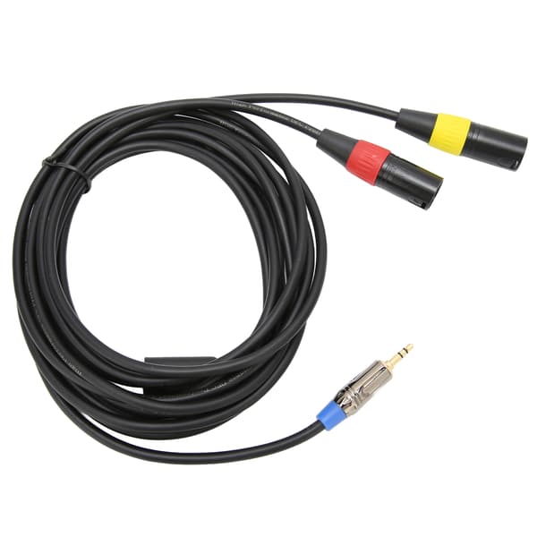 1/8 tommer til XLR Kabel Professionel 3,5 mm til Dobbelt Han XLR Adapter til iPhone PC Laptop 3m/9,8ft