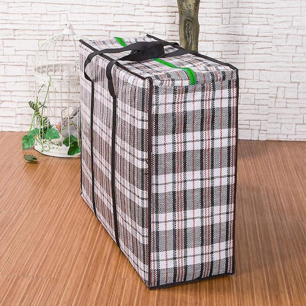Laundry Bags With Zip, Reusable, Large, Strong, Jumbo Shopping Bag Black
