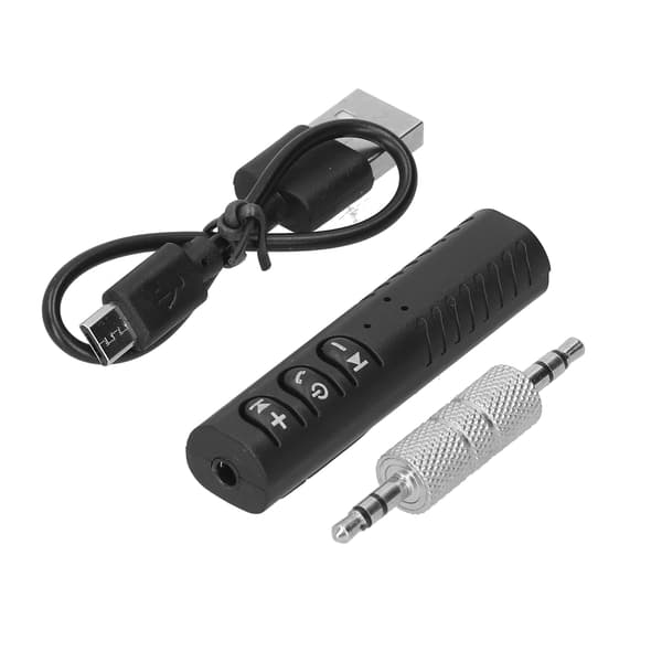Bil Bluetooth Musikk Mottaker 3.5MM Aux Bærbar Trådløs Lydadapter for Hodetelefoner