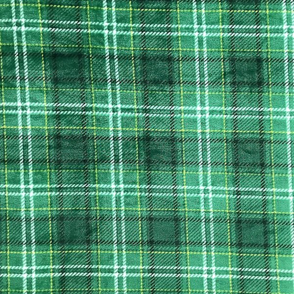 St. Patrick's Day Soft Throw Blanket: Greens Of Ireland Clovers And Shamrocks Design (shamrock Shenanigans) Traditional Plaid 40*30inch